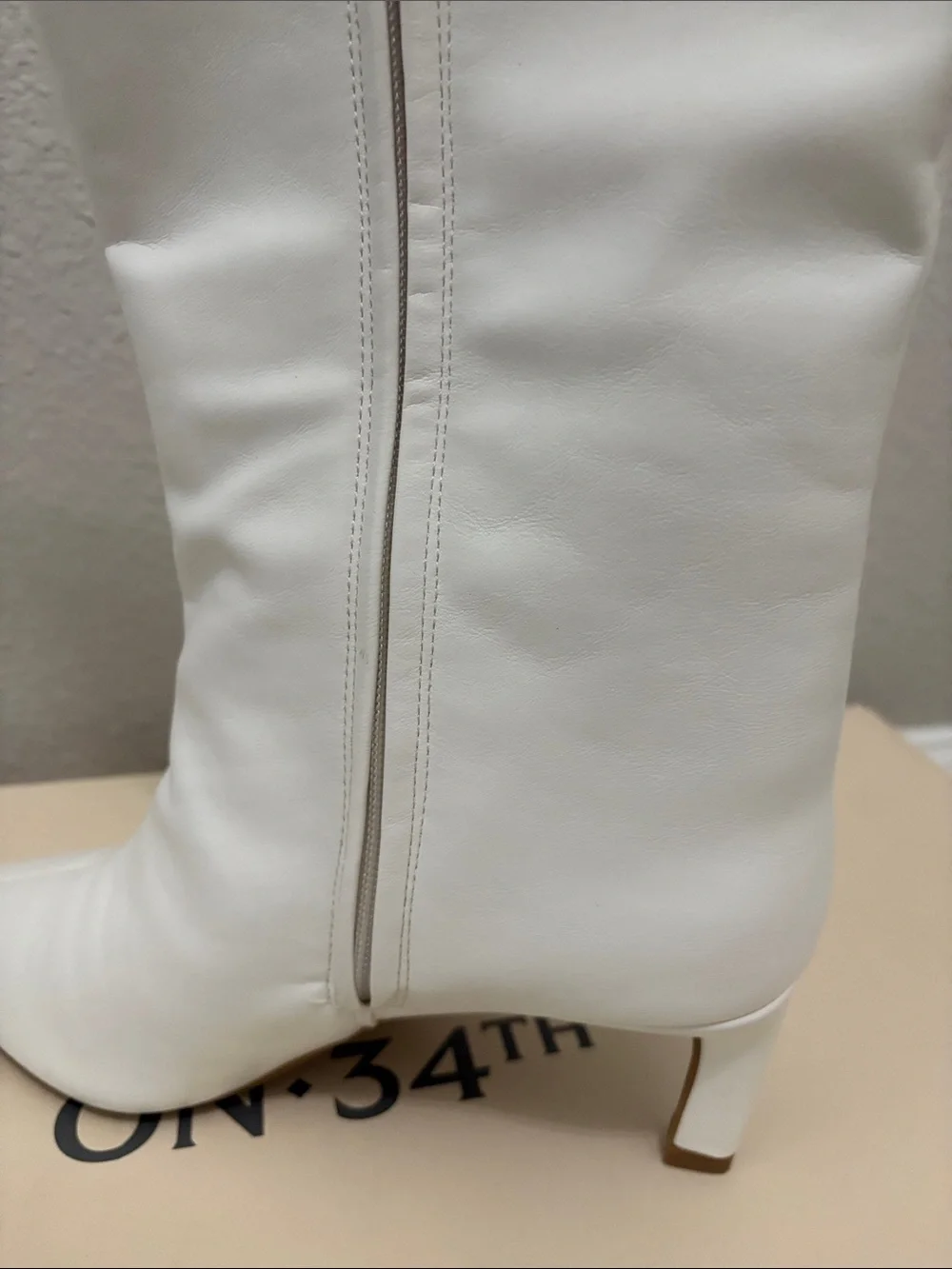 Knee-High Pointed Toe Boots